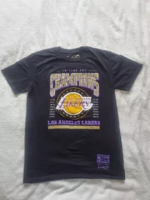 Buy Los Angeles Lakers Champions Lakers T-Shirt By Mitchell & Ness - Black Size M • 12£