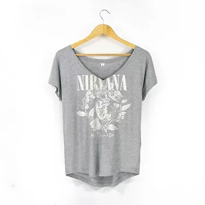 Buy Nirvana - Heart-Shaped Box - Ladies Loose Fit V-Neck T-Shirt • 25.99£