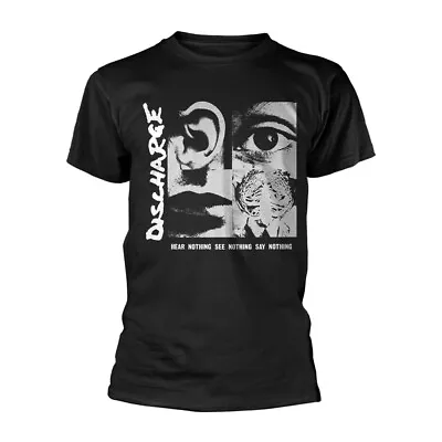 Buy Discharge - HEAR NOTHING SEE NOTHING - A New Official BLACK T SHIRT : Punk , Oi • 16.99£