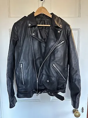 Buy *New* Free People Payton Moto Leather Jacket Size M 12-14 100% Lambskin Leather • 199.99£