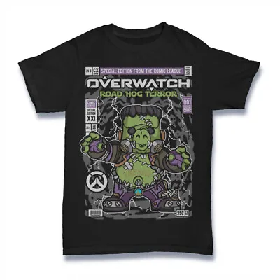 Buy Road Hog Terror - Overwatch Inspired Comic Style T-Shirt #gift #comic #movie • 13.99£