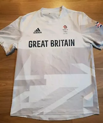 Buy Team GB T Shirt Mens Large L White Grey 2020 Tokyo Great Britain Olympics  • 19.99£