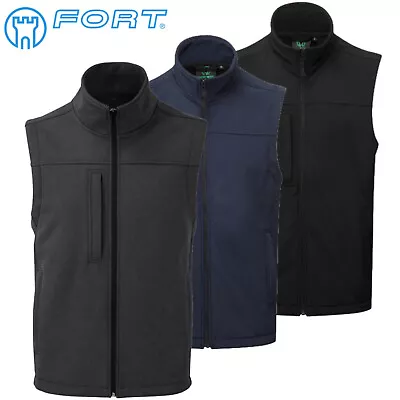 Buy Mens Softshell Bodywarmer Sleeveless Jacket Gilet Body Warmer Work Fleece Lined • 19.50£