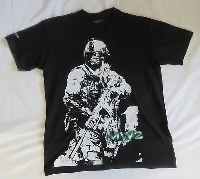 Buy Men's Call Of Duty Modern Warfare 2 T-Shirt Black Size M 2009 • 30£