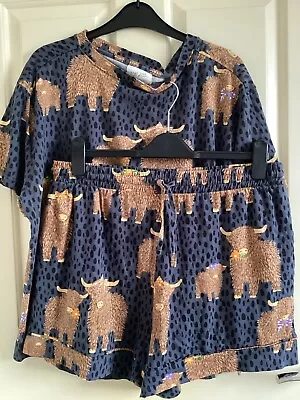 Buy Ladies Super Soft  NEXT Pyjama Set Short Sleeve Size Large • 0.99£