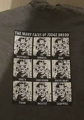 Buy 2000 AD The Many Faces Of Judge Dredd XXL T-shirt Very Good Condition • 8.03£