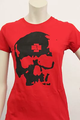 Buy Original Rammstein Girly Shirt  Skull  , Gr. L , Neu , Von 2010 • 41.25£