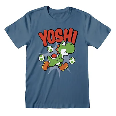 Buy Nintendo Super Mario Yoshi Face T-Shirt Official Merchandise M/L/XL Boxed & New • 19.42£