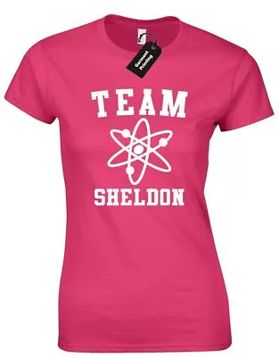 Buy Team Sheldon Ladies T Shirt Atom Physics Chemistry Leonard Penny Bazinga Gift • 7.99£