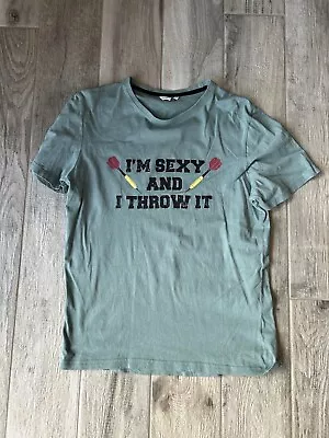 Buy Men’s Darts T-shirt Top Size Medium • 1.50£