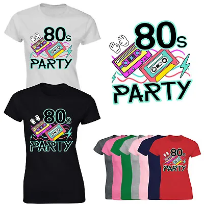Buy Womens I Love The 80's Retro T-Shirt Ladies Pop Fancy Dress Party Gift TShirt • 8.99£