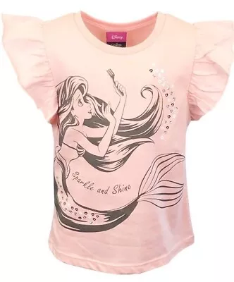 Buy New Girls Disney Little Mermaid Ariel T-shirt/top.12-18mths Or 18-24mths. • 3.99£