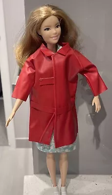 Buy VINTAGE TRESSY DOLL CLOTHES -  LEATHER LOOK RED RAINCOAT MAC ONLY FROM 1960's • 1.99£