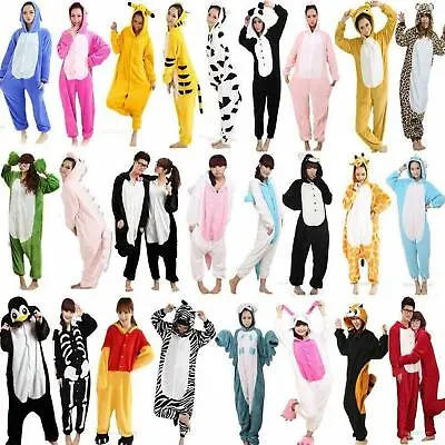 Buy Unisex Adult Onesie01 Animal Anime Cosplay Pyjamas Kigurumi Fancy Dress Costume • 25.52£