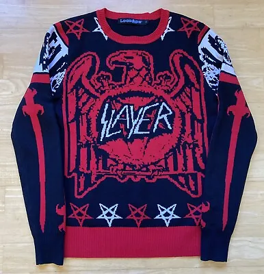 Buy Small 36  Inch Chest Slayer Christmas Sweater Jumper Xmas By Loco Ape • 49.99£