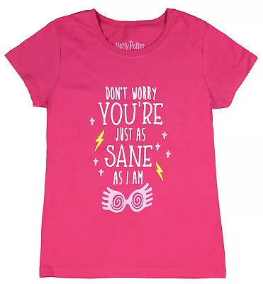 Buy Harry Potter Girls' Luna Lovegood Just As Sane Spectre Specs Youth T-Shirt (LG) • 18.37£
