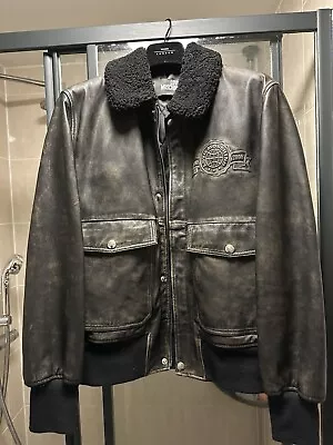 Buy Moschino Men’s Leather Jacket Medium ***very Light Wear*** Amazing Condition • 250£