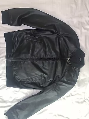 Buy Zara Mens Leather Michael Jackson Jacket Biker Size L • 35£
