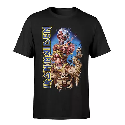 Buy Iron Maiden T-Shirt Somewhere Back In Time Rock Band New Black Official • 15.95£