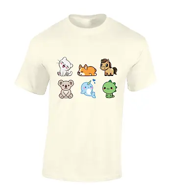 Buy Kawaii Cute Animals Mens T Shirt Cool Comic Japan Anime Design New Top • 7.99£