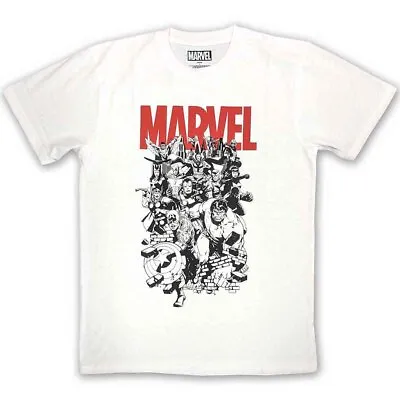 Buy Marvel Comics T-Shirt Characters New White Official • 13.95£