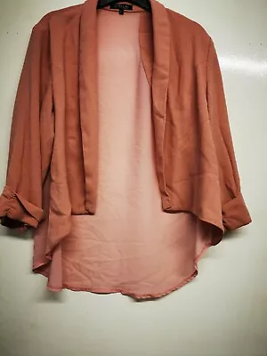 Buy Ladies Going Out Waterfall Jacket With Sheer Material Detail. Size 14. Used. • 4£