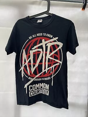 Buy A Day To Remember Common Courtesy ADTR Black Band Merch Stand T-Shirt Size S • 10.49£