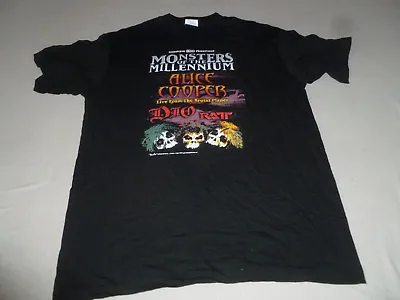 Buy Monsters Of The Millenium Alice Cooper Dio Ratt Concert Shirt Brutal Planet Xl > • 38.54£