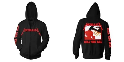 Buy Metallica 'Kill Em All' Zip Hoodie - NEW Hooded Sweatshirt Hoody • 47.99£
