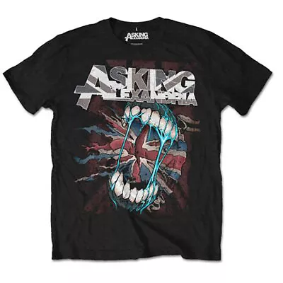 Buy ASKING ALEXANDRIA  Unisex T- Shirt - Flag Eater  - Black  Cotton  • 13.49£