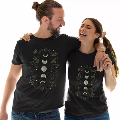 Buy Holiday Moon Phases Gift Casual Summer Tee Top Unisex T-Shirts #E • 9.99£