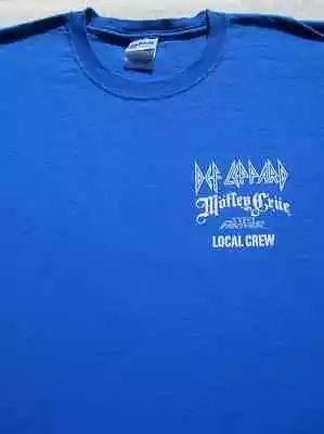 Buy DEF LEPPARD Tour Local Sound Crew XL T-SHIRT Motley Crue Steel Panther Concert • 96.40£