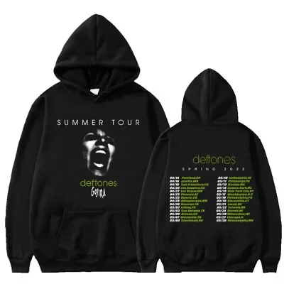 Buy Deftones 2D Printed Black Hoodie Men Women Hip-hop Casual Fashion Sweatshirt New • 27.59£