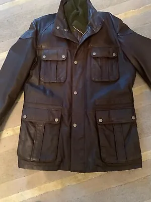 Buy Hugo Boss Iconic Designer Leather Jacket Size XL • 265£