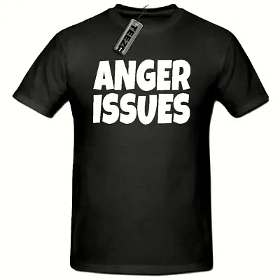 Buy Anger Issues Funny Novelty Mens T Shirt, Father Dad Gift,  • 9.99£