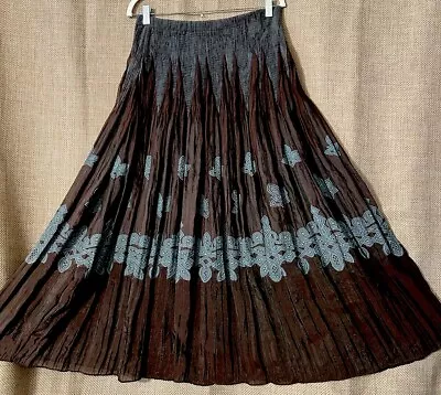 Buy Coldwater Creek Dress XS Boho Hippie Smocked Waist Skirt Or Strapless Sundress • 42.52£