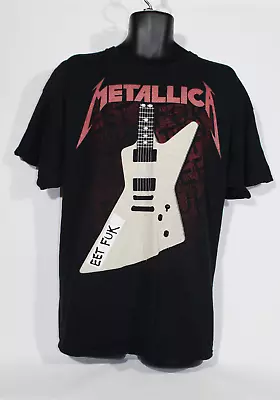 Buy Metallica Eet Fuk T-Shirt 2XL XXL Gildan James Hetfield Festival Band Music Mens • 12.99£