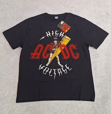 Buy ACDC High Voltage T-Shirt Men's Size XL Black Short Sleeve Rock Band Tee - BNWT • 18.80£
