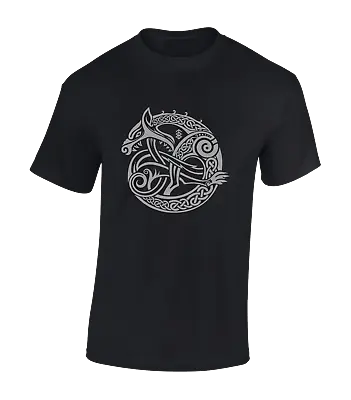 Buy Serpent Celtic Mens T Shirt Viking Odin Thor Axe Loki Ragnar Cool Design • 9.99£
