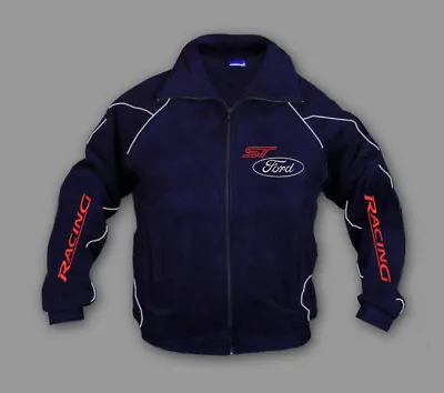 Buy New Fleece Jacket Ford ST Motor Sport Embroidere Emblems, Chaqueta, S-3XL • 48.90£