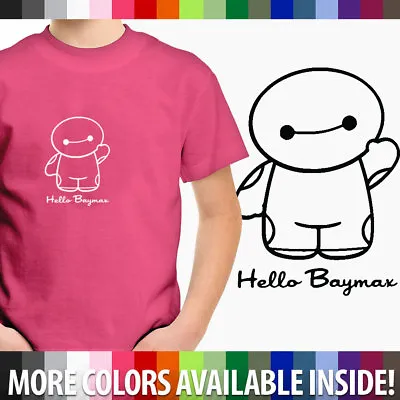 Buy Toddler Kids Boy Girl Tee Youth T-Shirt Gift Print Cute Big Hero 6 Hello Baymax • 10.19£