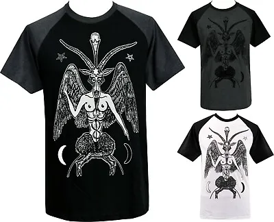 Buy Mens Satanic Ragan T-Shirt Baphomet Devil Black Magic Witchcraft Gothic  S-5XL • 21.95£