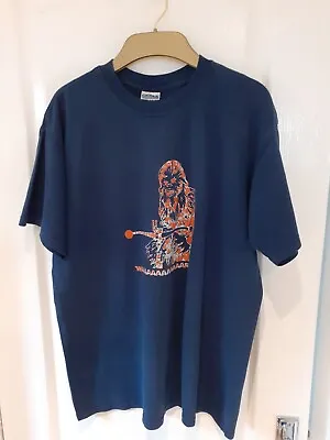 Buy Gildan Chewbacca T Shirt.Size Medium. Blue/Orange. • 8.99£