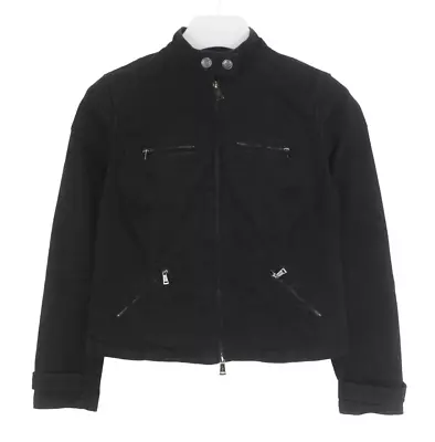 Buy LAUREN JEANS RALPH LAUREN  Jacket Women's MEDIUM Mock Neck Denim Black Full Zip • 44.99£