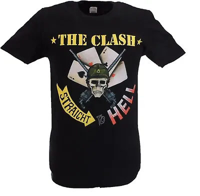 Buy Mens Black Official The Clash Straight To Hell Single Cover T Shirt • 17.99£