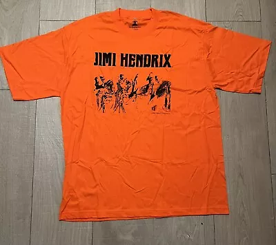Buy Official Jimi Hendrix Orange T Shirt Size XXL  • 7.99£