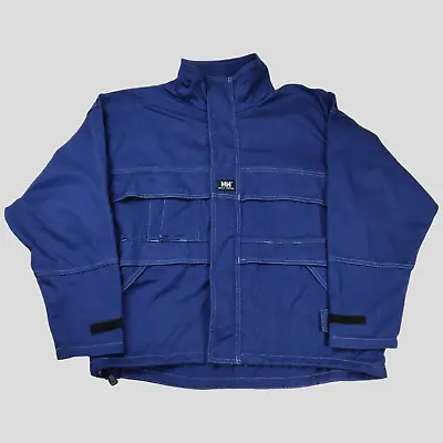 Buy Helly Hansen Workwear Battle Jacket Chore Utility Indigo Navy Men's Large • 39.95£