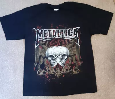 Buy Metallica Double Skull Tshirt. 2007 Vintage. New. Medium. • 15£