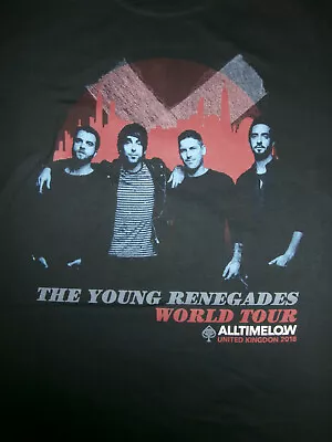 Buy ALL TIME LOW Young Renegades World Tour UK 2018 OFFICIAL DOUBLESIDED T-SHIRT • 9.99£