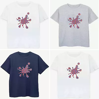 Buy Kids Union Jack T Shirts  Splat Design T Shirts King Charles 111 Baby T Shirts • 8.99£